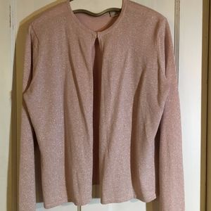 Silvery pink dressy sweater from First Issue XL